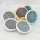 Tupperware Coasters Set 566 Holder w/ 567 Pastel Coasters Set of Six ~ FADED