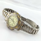 Vintage Field & Stream Compass Watch Stainless Steel w/ Clasp Band ~ NEW Battery