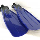 Aqua Lung Pulse Swim Fins Open Heel Snorkeling Scuba Cobalt Blue & Black LARGE