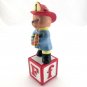 Freddy the Fireman Alpha Block Bears "F" Vintage 1992 Bronson Collectibles