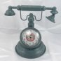 Faux Vintage Desktop Telephone Clock w/ Battery Quartz Movement