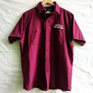 UniFirst FREIGHTLINER Uniform Work Shirt UniWeave Short Sleeve Maroon Size L