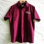 UniFirst FREIGHTLINER Uniform Work Shirt UniWeave Short Sleeve Maroon Size L
