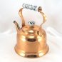 Benjamin & Medwin Solid Copper Kettle Teapot w/ Dutch Delft Style Handle & Knob