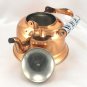 Benjamin & Medwin Solid Copper Kettle Teapot w/ Dutch Delft Style Handle & Knob