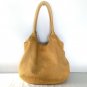 Sparrows True Camel Hobo Handbag Shoulder Bag Vinyl Faux Vintage Reptile Texture