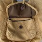 Sparrows True Camel Hobo Handbag Shoulder Bag Vinyl Faux Vintage Reptile Texture