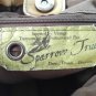 Sparrows True Camel Hobo Handbag Shoulder Bag Vinyl Faux Vintage Reptile Texture