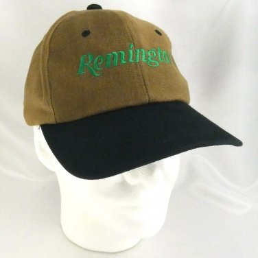 Remington Baseball Hat Brown & Black w/ Green Embroidered Logo by Outdoor Cap