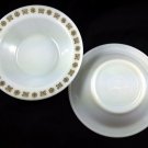 Fire King 350 Vintage Restaurant Ware Copper Butterfly Dessert Bowls - Set of 2