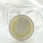 Pinch Sides Fridge Pitcher Heavy Glass 2qt w/ Plastic Stopper ~ Made in France