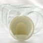 Pinch Sides Fridge Pitcher Heavy Glass 2qt w/ Plastic Stopper ~ Made in France