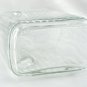 Pinch Sides Fridge Pitcher Heavy Glass 2qt w/ Plastic Stopper ~ Made in France