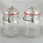 ATLAS E-Z Seal Wire Bail Embossed Jar Half Quart w/ NEW Red Rubber Gasket