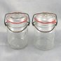 ATLAS E-Z Seal Wire Bail Embossed Jar Half Quart w/ NEW Red Rubber Gasket