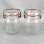 ATLAS E-Z Seal Wire Bail Embossed Jar Half Quart w/ NEW Red Rubber Gasket
