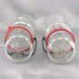 ATLAS E-Z Seal Wire Bail Embossed Jar Half Quart w/ NEW Red Rubber Gasket