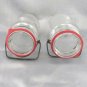 ATLAS E-Z Seal Wire Bail Embossed Jar Half Quart w/ NEW Red Rubber Gasket