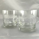 DRAMBUIE Lowball Tumblers Short 8oz Heavy Base Whiskey Glasses