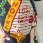 Frankie & Johnnie Beaded Sequin Canvas Vinyl Vacation FUN CITY Shoulder Bag
