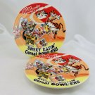 Kelloggs Tony the Tiger Bowling 8" Ceramic Plates Other Cereal Box Characters