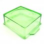 Hazel Atlas Trinket Box Depression Glass Vintage 1940s w/ Recessed Fingertip Lid