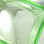 Hazel Atlas Trinket Box Depression Glass Vintage 1940s w/ Recessed Fingertip Lid