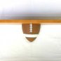 FootballShelf Sport Memorabilia Display Shelf Wood w/ Vinyl Football 28"
