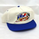 BASS Sportsman's Society Trucker Hat White w/ Blue Bill Snapback Made in the USA