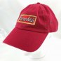 Campbell's Baseball Hat Embroidered Logo 100% Cotton Red w/ Buckle Adjuster