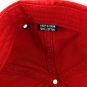 Campbell's Baseball Hat Embroidered Logo 100% Cotton Red w/ Buckle Adjuster