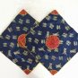 Seai King Pillow Covers Chinese Satin Silk 16" x 16" w/ Nylon Zipper ~ Set of 2