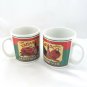 Tabasco Soup Mugs Seafood Gumbo Crawdad Stew Tea Cocoa Ceramic 14oz ~ Set of 2