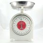 ECKO Kitchen Scale Vintage Mechanical Dial Enamel Stainless Steel Portion Bowl