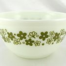 Pyrex 402 White Bowl Spring Blossom Vintage 1.5 Qt Serving ~ Made in the USA