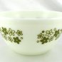 Pyrex 402 White Bowl Spring Blossom Vintage 1.5 Qt Serving ~ Made in the USA