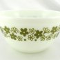 Pyrex 402 White Bowl Spring Blossom Vintage 1.5 Qt Serving ~ Made in the USA