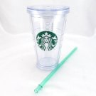 Starbucks Clear Iced Coffee Tumbler 16oz Insulated Cold Beverage Only Cup