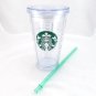 Starbucks Clear Iced Coffee Tumbler 16oz Insulated Cold Beverage Only Cup