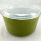 Pyrex 473 Avocado Vintage 1 Quart Casserole w/ 470-C Lid ~ Made in the USA