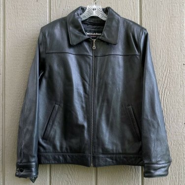 Wilson's Leather Classic Motorcycle Styling Waist Length Jacket w/ Slash Pockets