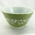 Pyrex 401 Avocado Bowl Spring Blossom Vintage 1.5 Pt Serving ~ Made in the USA