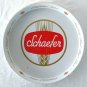 Vintage Schaefer Tip Tray 13" Barkeep Waitress Serving White Red Gold Metal