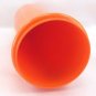 Tupperware 262 Orange Pitcher Tumbler & Sheer Tupper Seal 603 Lid w/ Flip Top