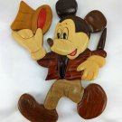 Mickey Mouse Tipping His Top Hat Wooden Plaque Wall Hanging