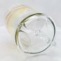 Libbey Golden Wheat Pitcher Ribbed Handle Vintage 2qt Pressed Glass with Ice Lip