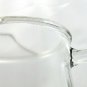 Libbey Golden Wheat Pitcher Ribbed Handle Vintage 2qt Pressed Glass with Ice Lip