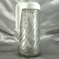 Anchor Hocking TANG Pitcher Embossed Swirl Pattern Flip-up Spout Plastic Handle