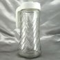 Anchor Hocking TANG Pitcher Embossed Swirl Pattern Flip-up Spout Plastic Handle