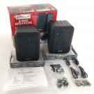 KLH 3-Way Surround Speakers Model 45 Indoor Outdoor Bracket Mounts Hardware Wire